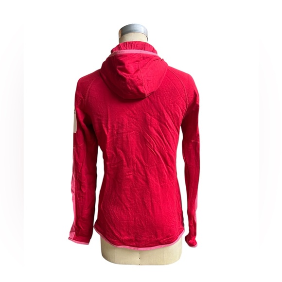 Icebreaker L red merino wool zip jacket - Picture 2 of 7
